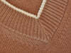 Hugo Boss Brown Italian Yarn Marzio V-Neck Sweater