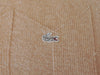 Lacoste Brown Chevron Knit Camel Hair V-Neck Sweater
