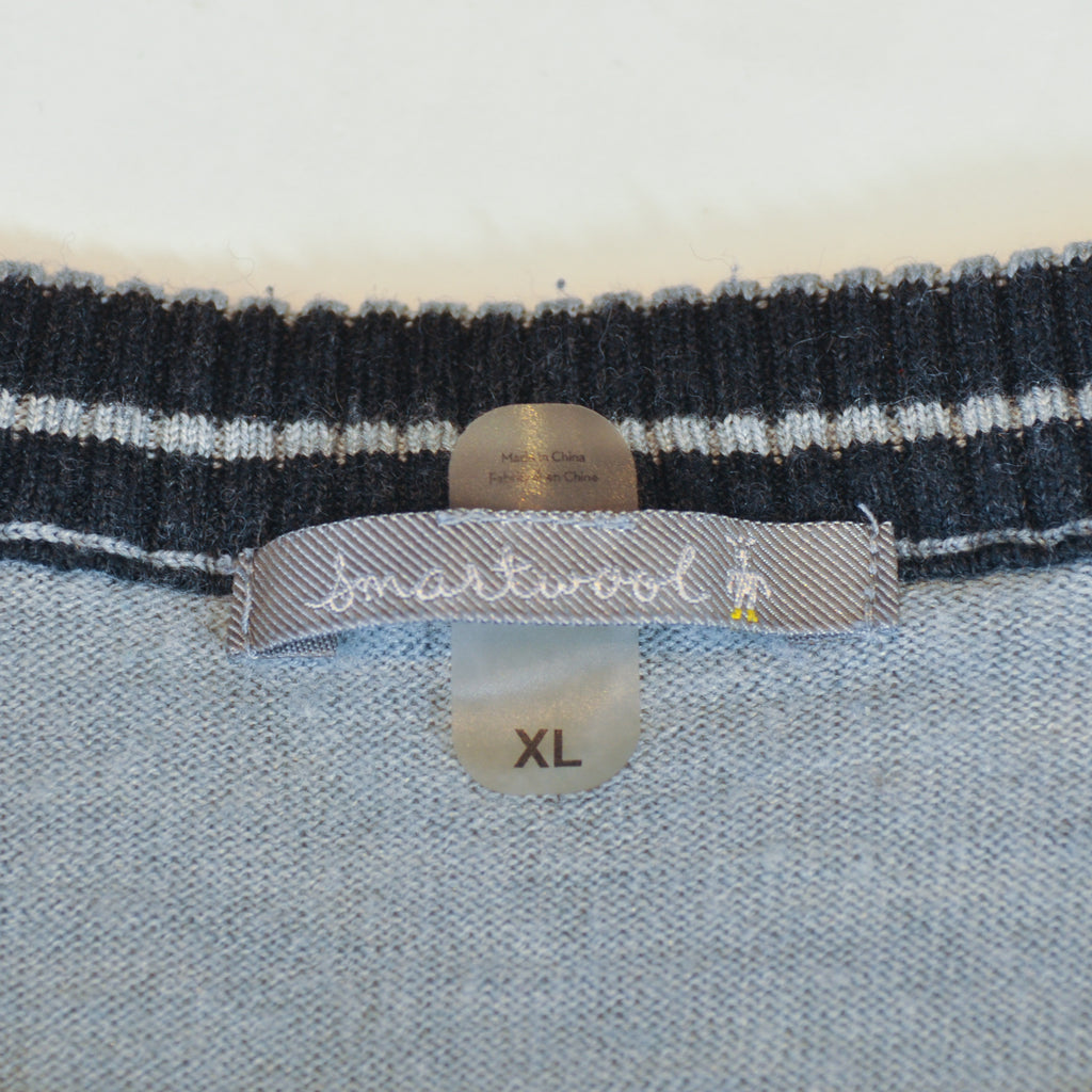 Smartwool Light Grey V-Neck Sweater