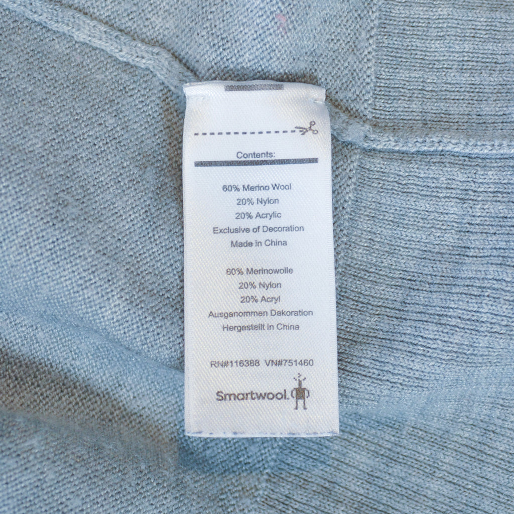 Smartwool Light Grey V-Neck Sweater