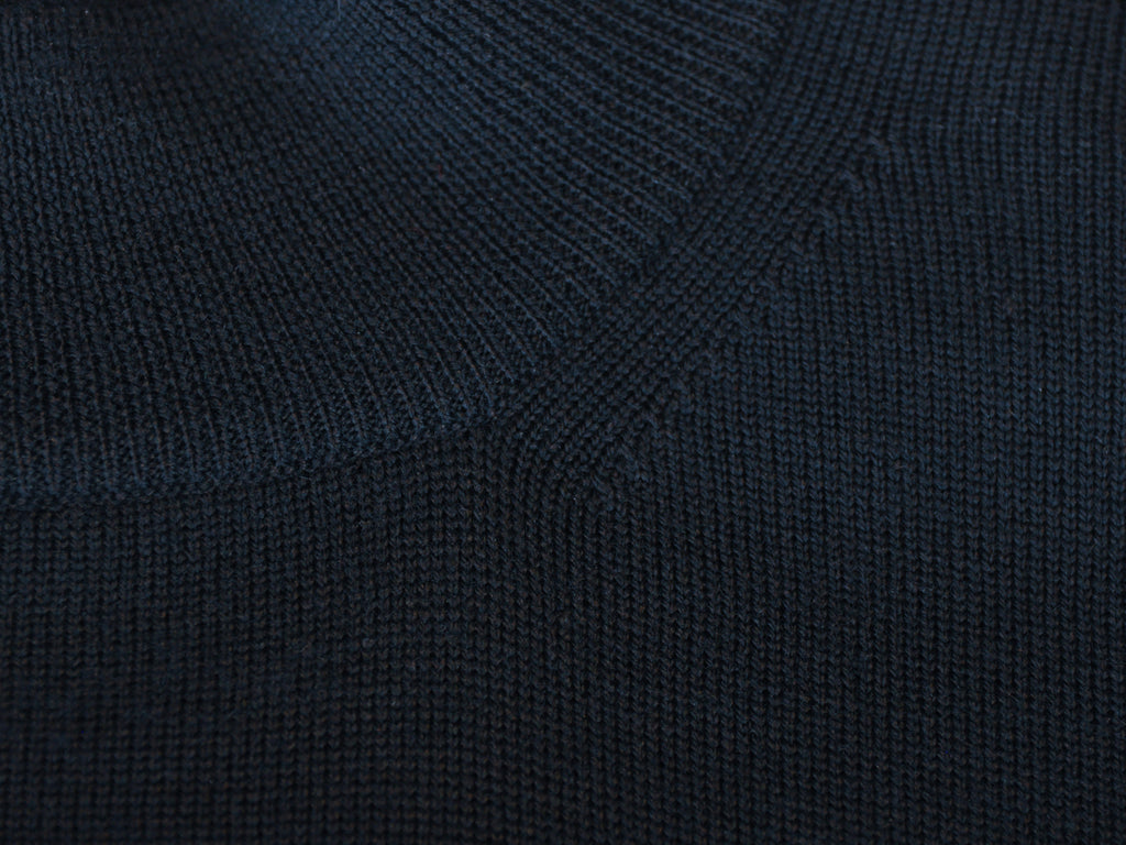 Gran Sasso Black Mock Neck Sweater