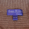 Harry Rosen Brown Ribbed Cashmere Full Zip Sweater