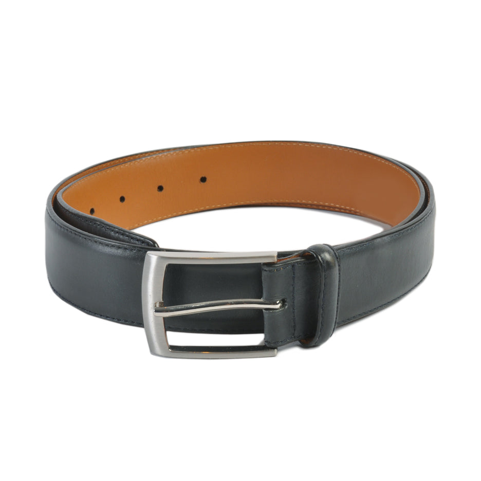 Magnanni Dark Grey Leather Belt