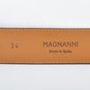 Magnanni Dark Grey Leather Belt