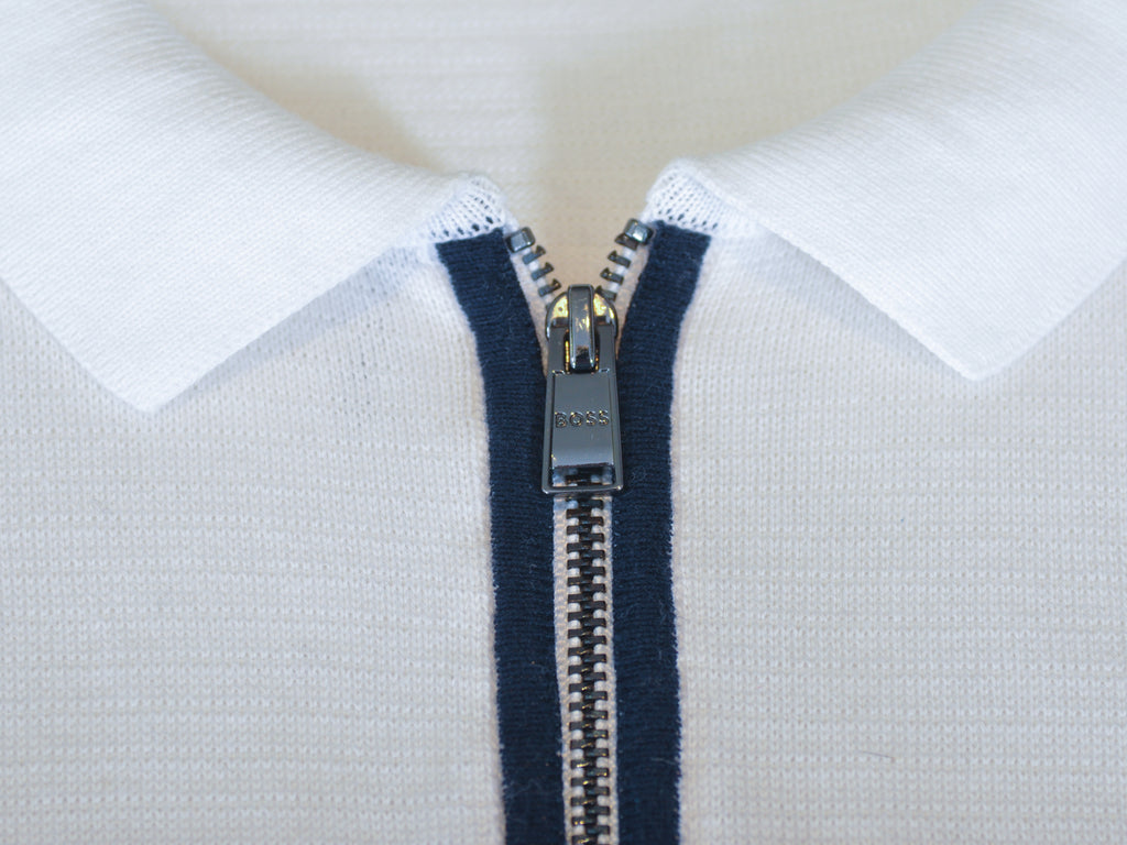 Hugo Boss Ivory Knit Emilio Polo Shirt