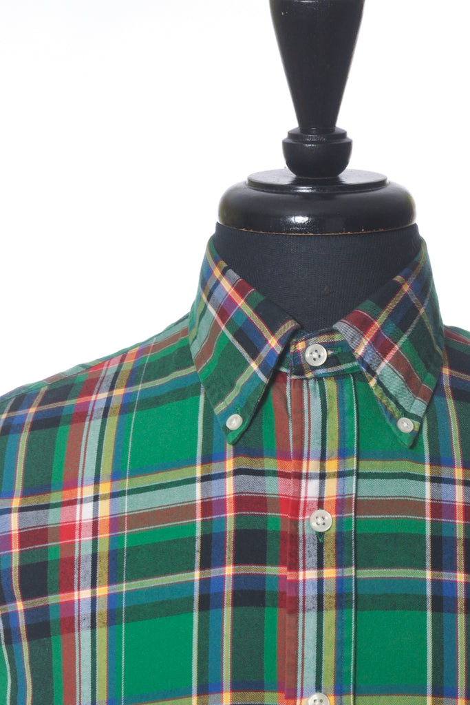 Polo Ralph Lauren Green Check Custom Fit Shirt