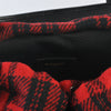 Saint Laurent Red Check Tartan Wool Backpack