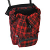 Saint Laurent Red Check Tartan Wool Backpack