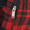 Saint Laurent Red Check Tartan Wool Backpack