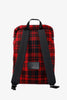 Saint Laurent Red Check Tartan Wool Backpack