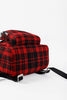 Saint Laurent Red Check Tartan Wool Backpack