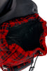 Saint Laurent Red Check Tartan Wool Backpack