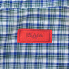 Isaia Green and Blue Check Napoli Mix Shirt