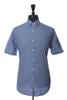 Canali 1934 Blue Print Short Sleeve Shirt