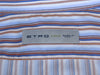 Etro Brown on Blue Striped Dress Shirt