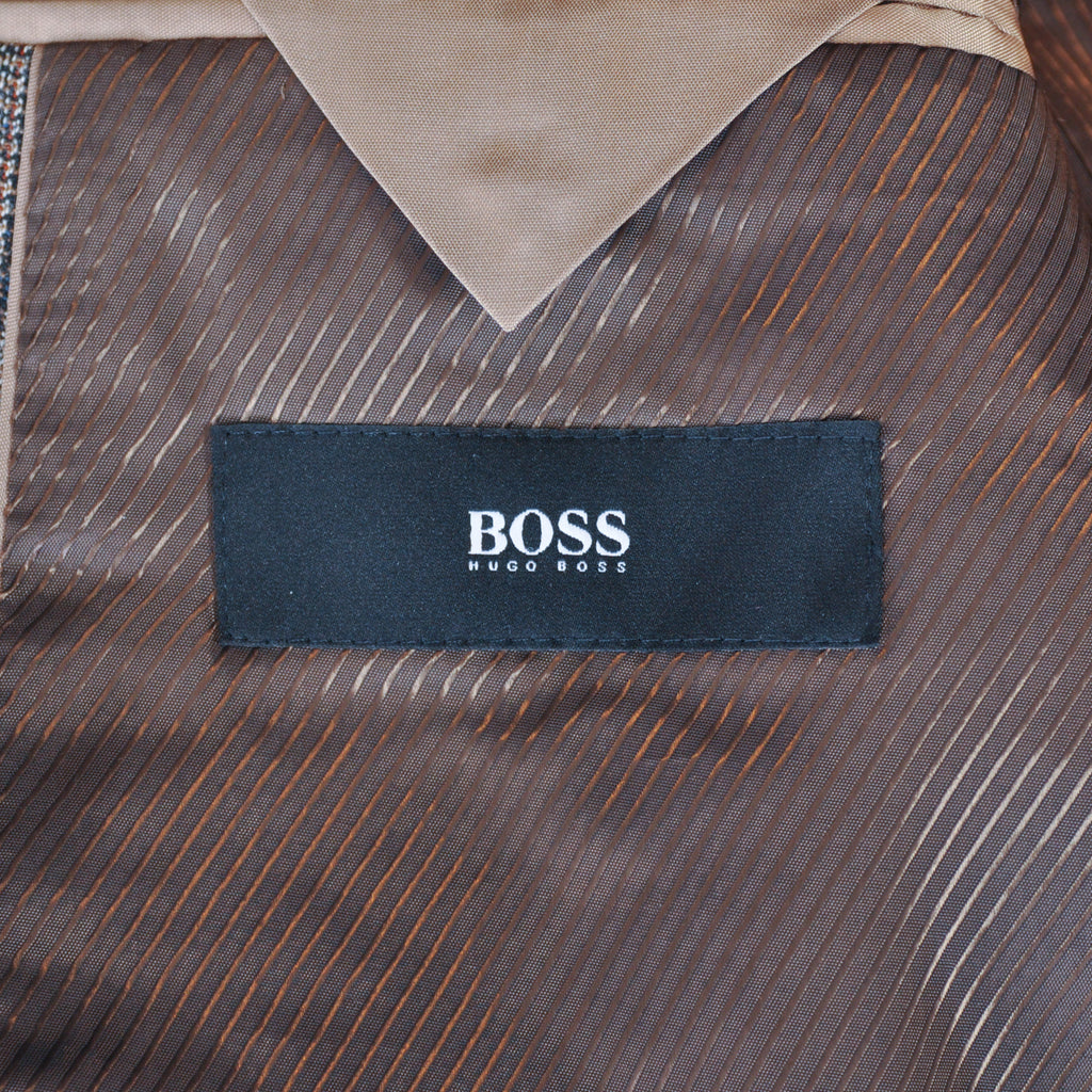 Hugo Boss Brown Check James4 Regular Fit Blazer