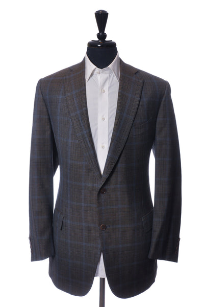 Ermenegildo Zegna Moss Green Check Mila Blazer