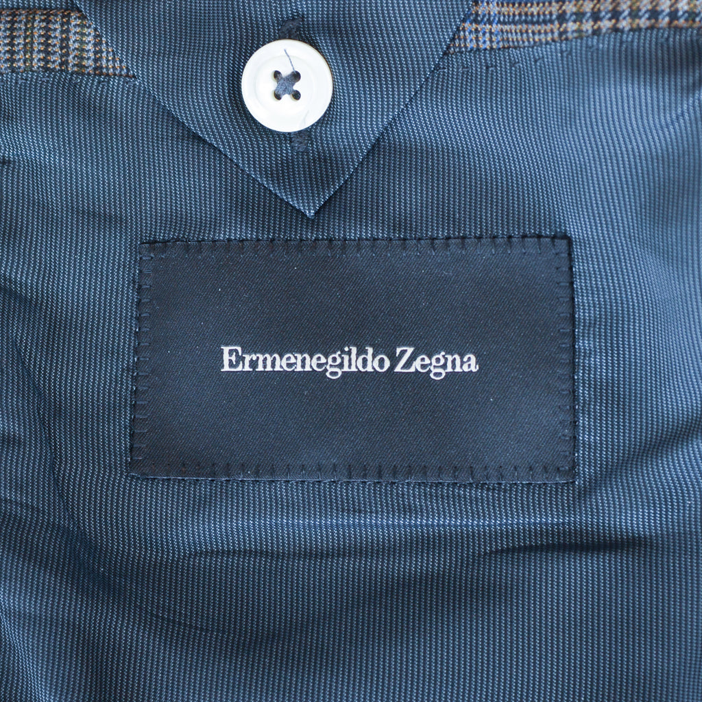Ermenegildo Zegna Moss Green Check Mila Blazer