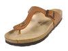Birkenstock Brown Waxed Leather Gizeh Sandals