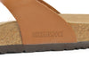 Birkenstock Brown Waxed Leather Gizeh Sandals