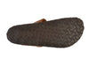 Birkenstock Brown Waxed Leather Gizeh Sandals