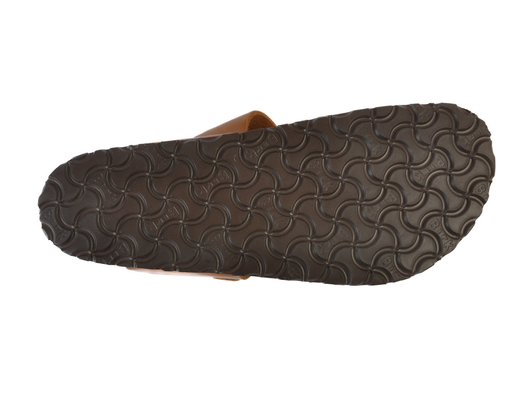 Birkenstock Brown Waxed Leather Gizeh Sandals