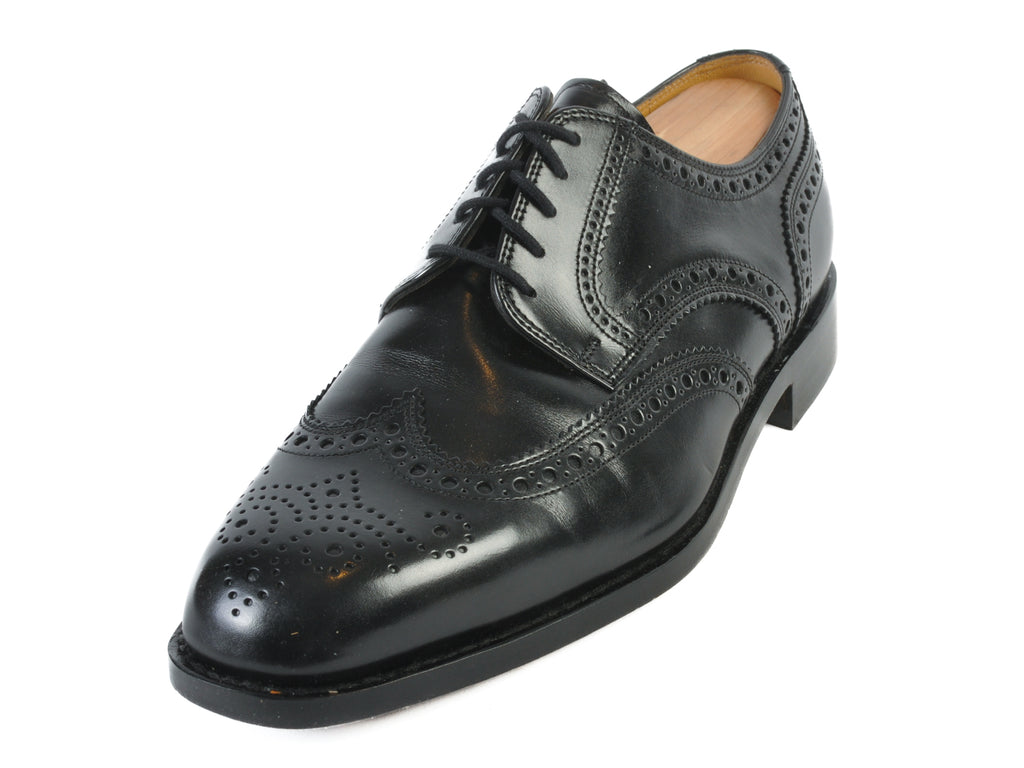 Bally NWOB Black Goodyear Welted Wingtip Derby