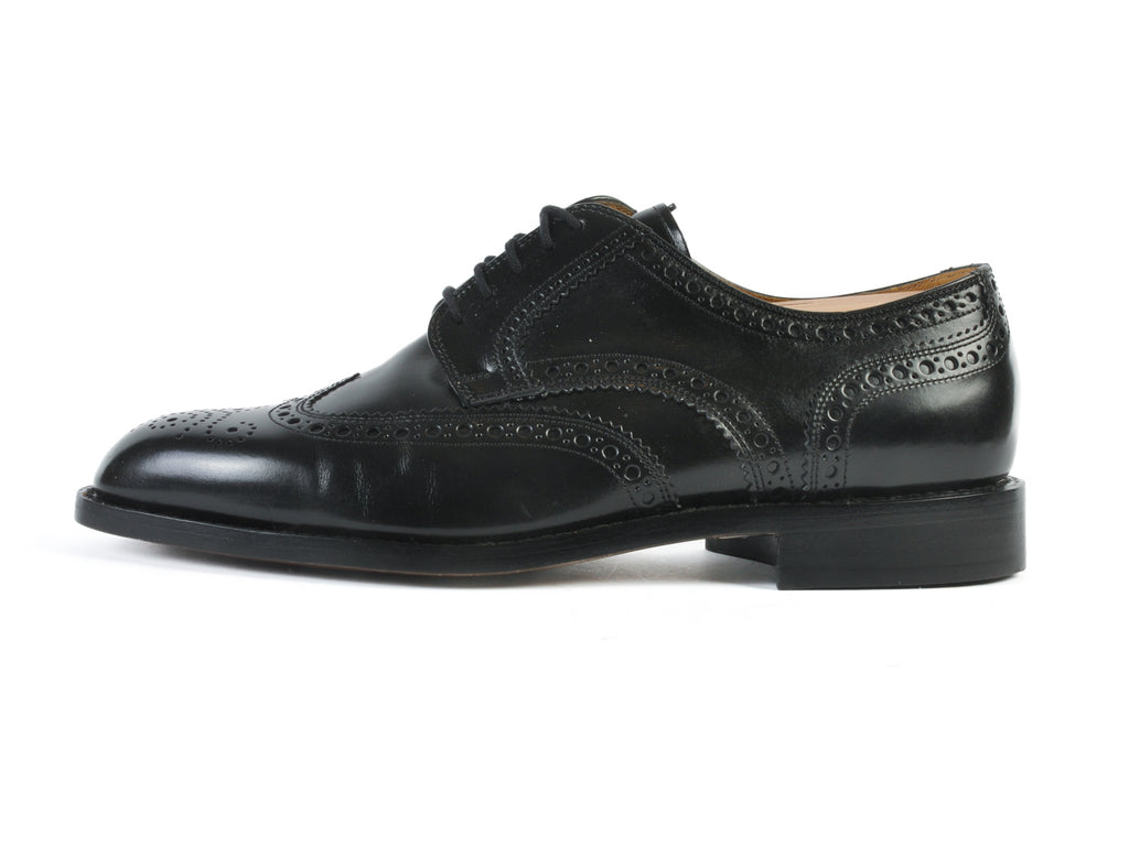 Bally NWOB Black Goodyear Welted Wingtip Derby