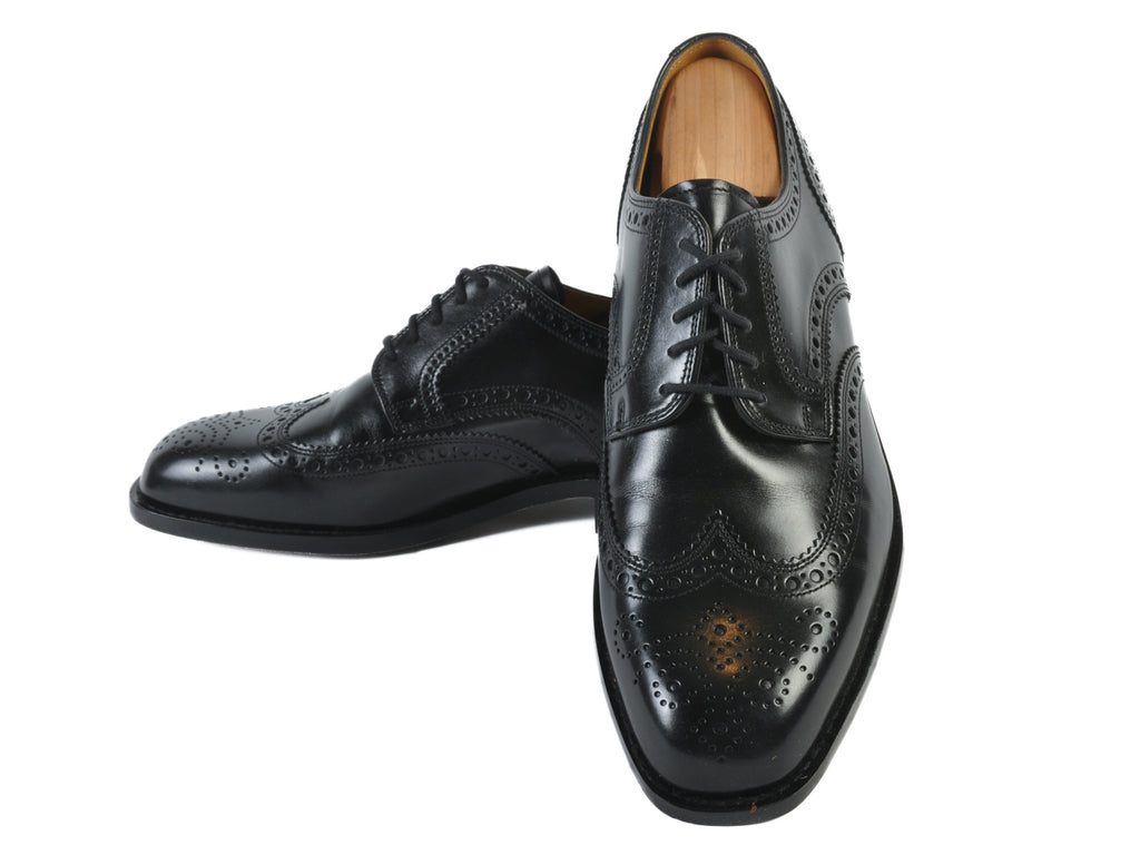 Bally NWOB Black Goodyear Welted Wingtip Derby
