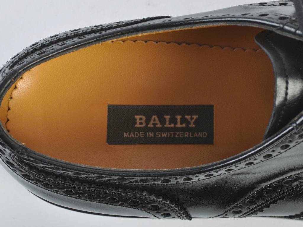 Bally NWOB Black Goodyear Welted Wingtip Derby