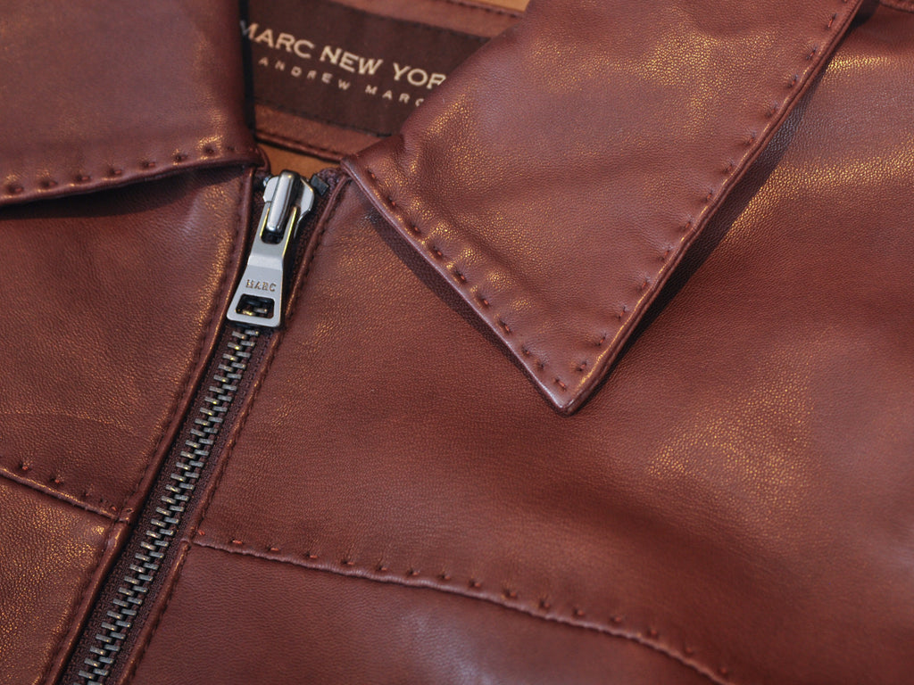 Marc New York Brown Leather Jacket
