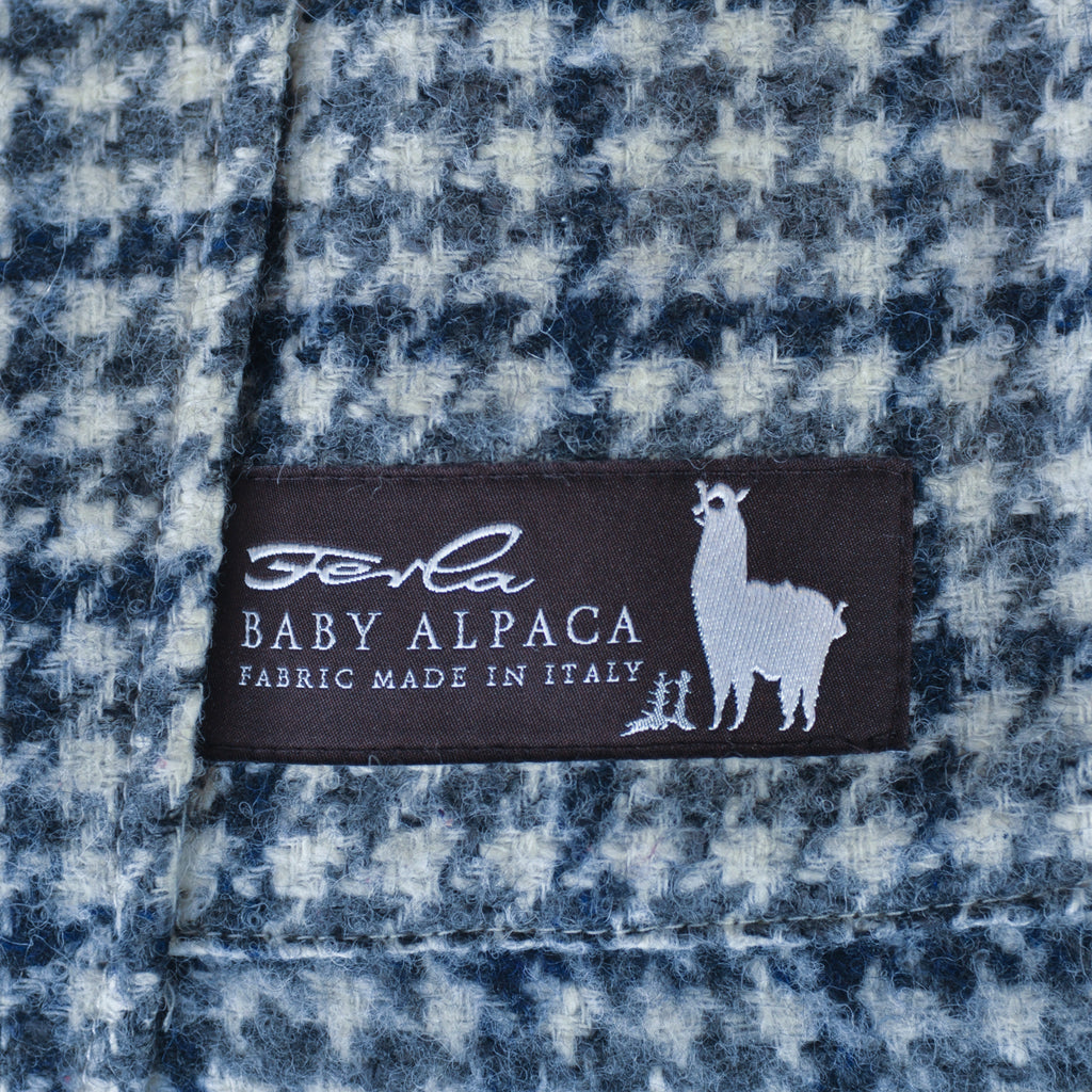 Atelier Munro Grey Houndstooth Wool Alpaca Jacket