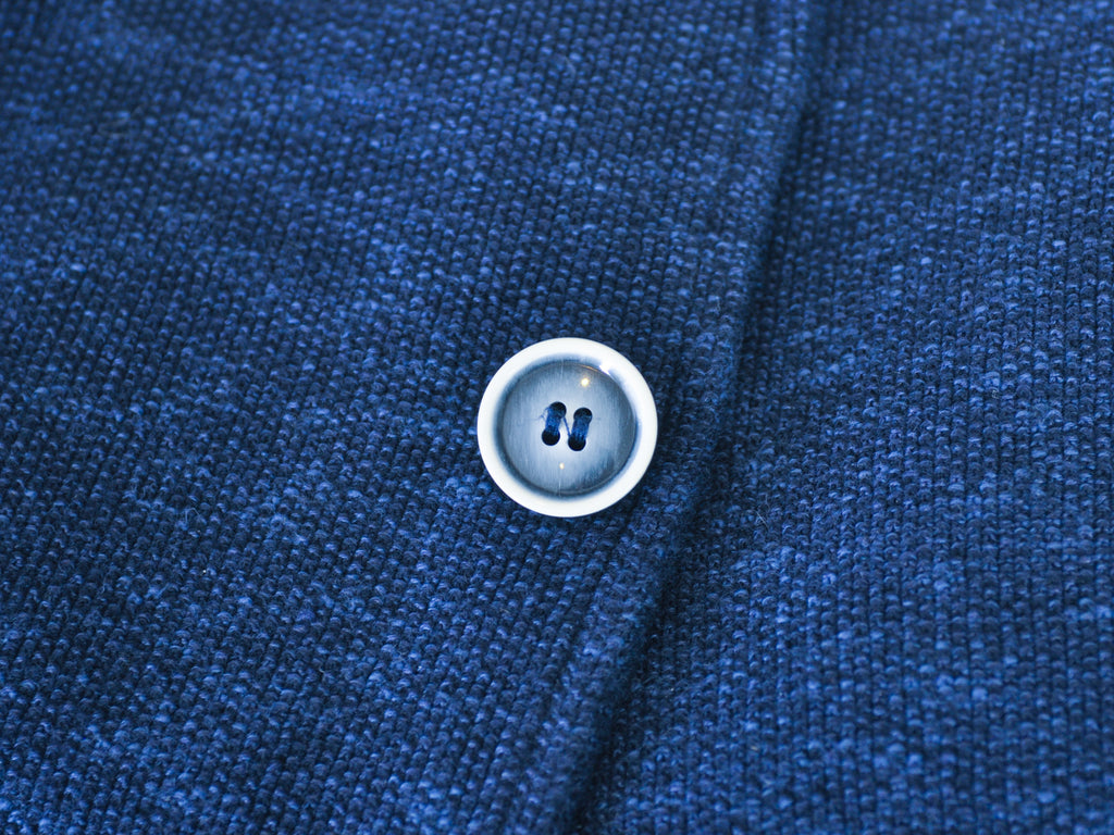 LBM 1911 Navy Blue Terry Cotton Blazer