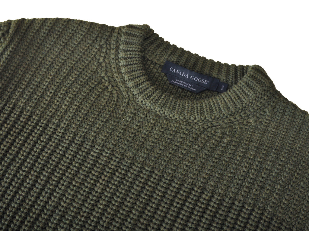 Canada Goose Green Galloway Fishermans Sweater