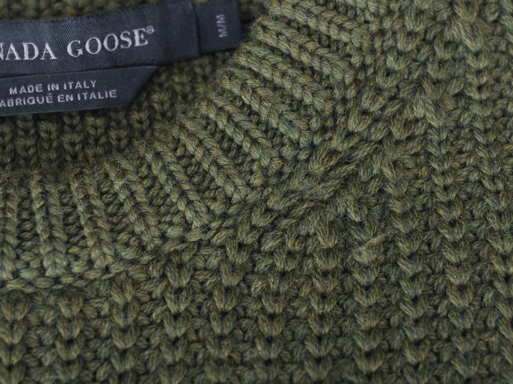 Canada Goose Green Galloway Fishermans Sweater