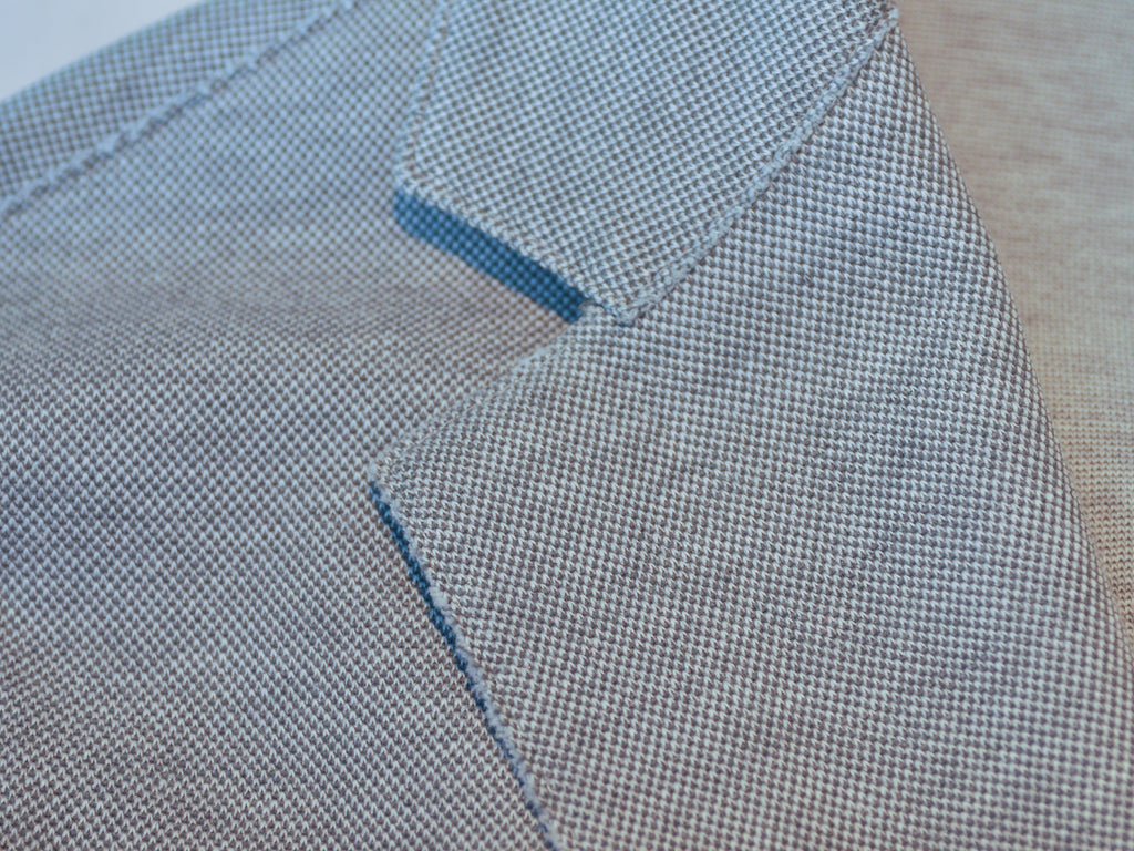 Eleventy Grey Cotton Blend Reverse Seam Blazer