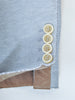 Eleventy Grey Cotton Blend Reverse Seam Blazer