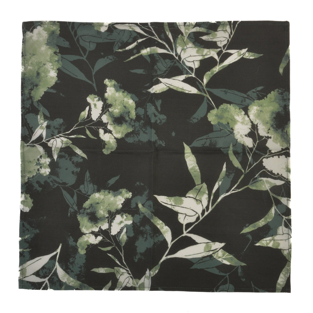 Strellson Floral Print Cotton Pocket Square