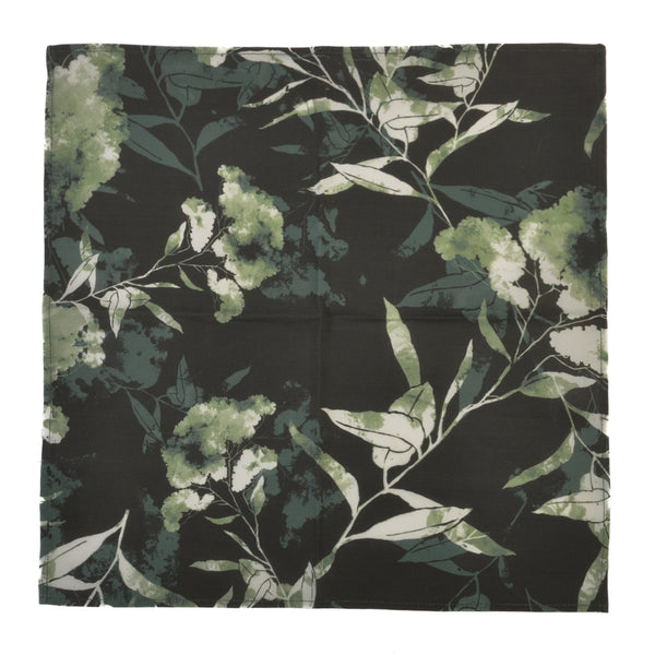 Strellson Floral Print Cotton Pocket Square