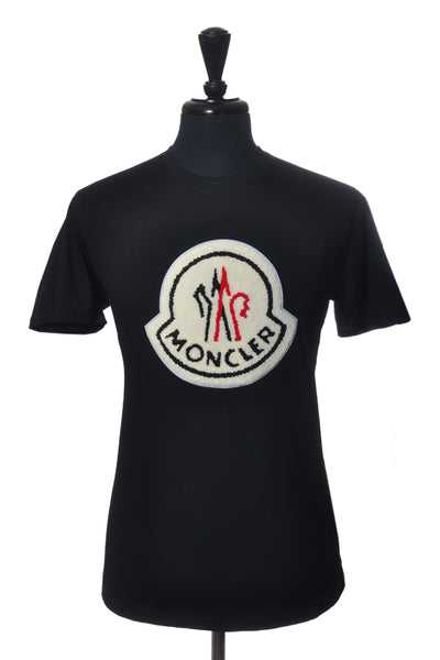 Moncler Black Terrry Logo T-Shirt