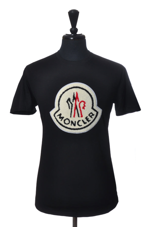 Moncler Black Terrry Logo T-Shirt