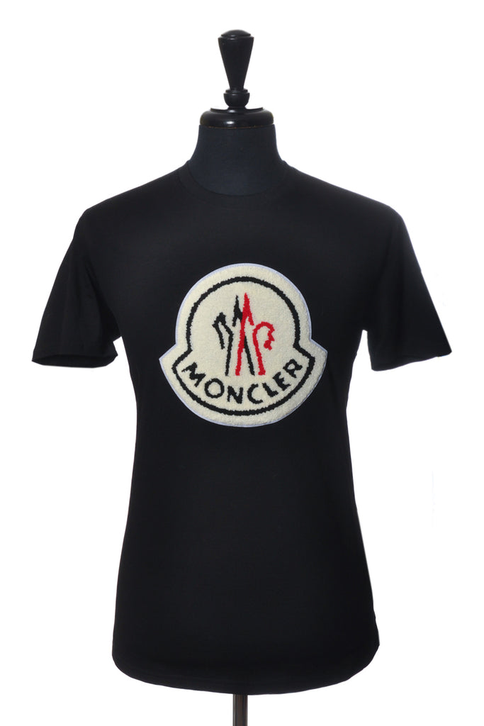 Moncler Black Terrry Logo T-Shirt
