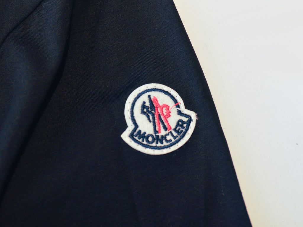 Moncler Black Terrry Logo T-Shirt