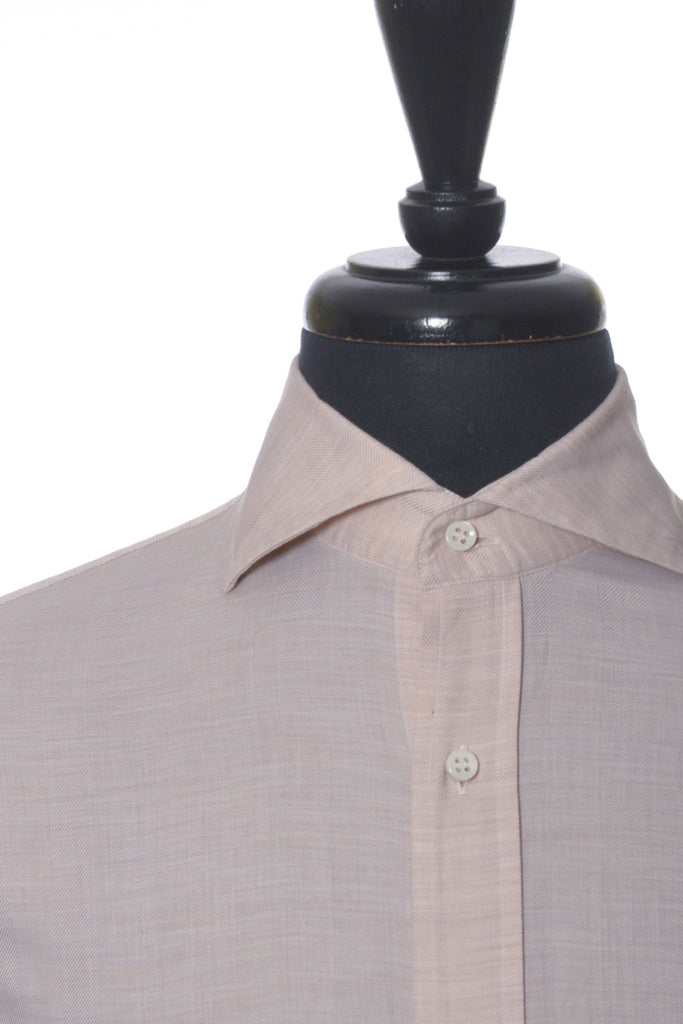 Mirto Light Brown Summer Cotton Shirt