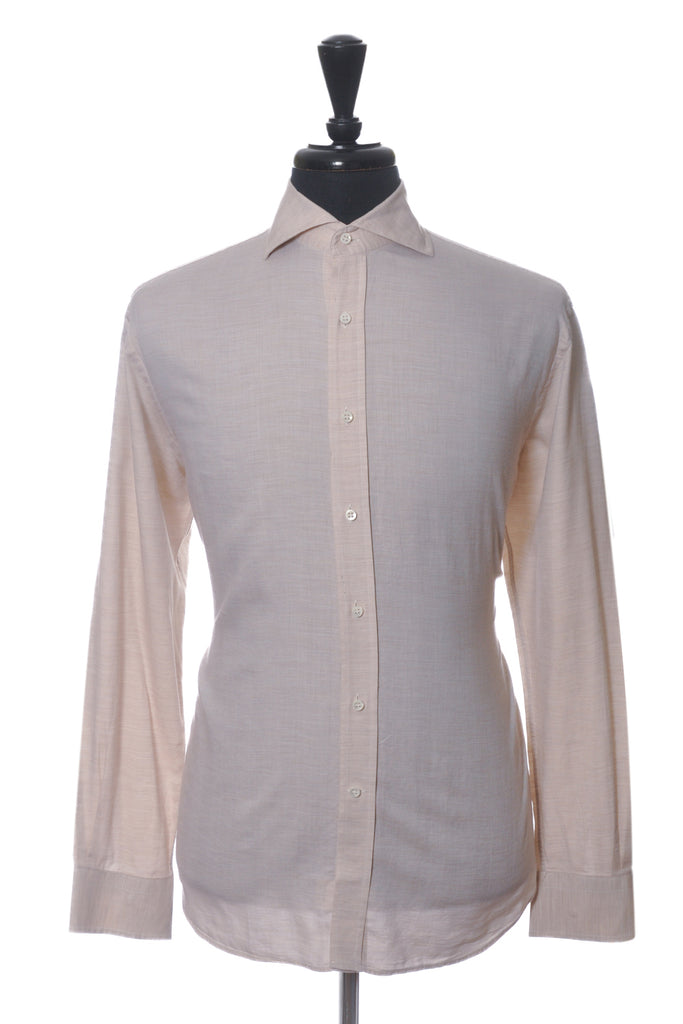 Mirto Light Brown Summer Cotton Shirt