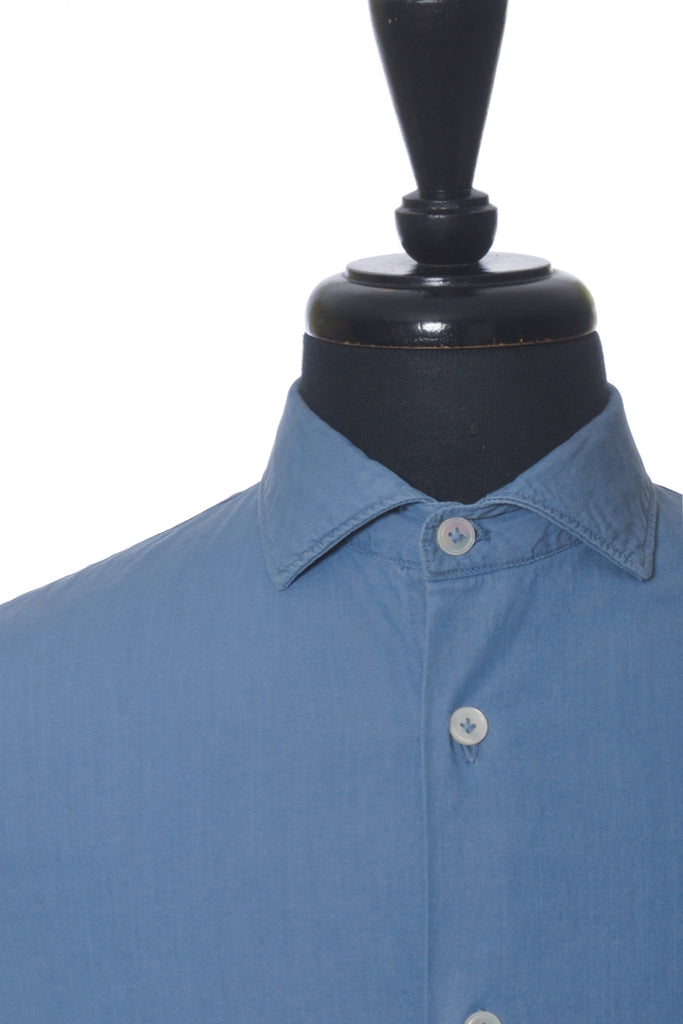 Eleventy Platinum Blue Cotton Shirt