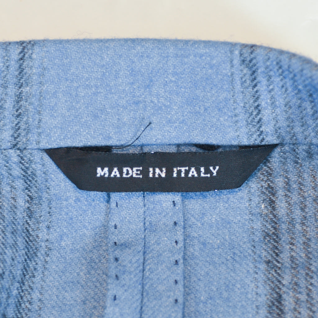 Harold Blue Check Silk Cotton Berlino Blazer