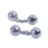 Ted Baker Silver Tone Ball and Chain Cufflinks