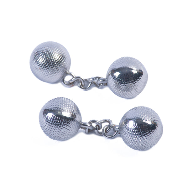 Ted Baker Silver Tone Ball and Chain Cufflinks