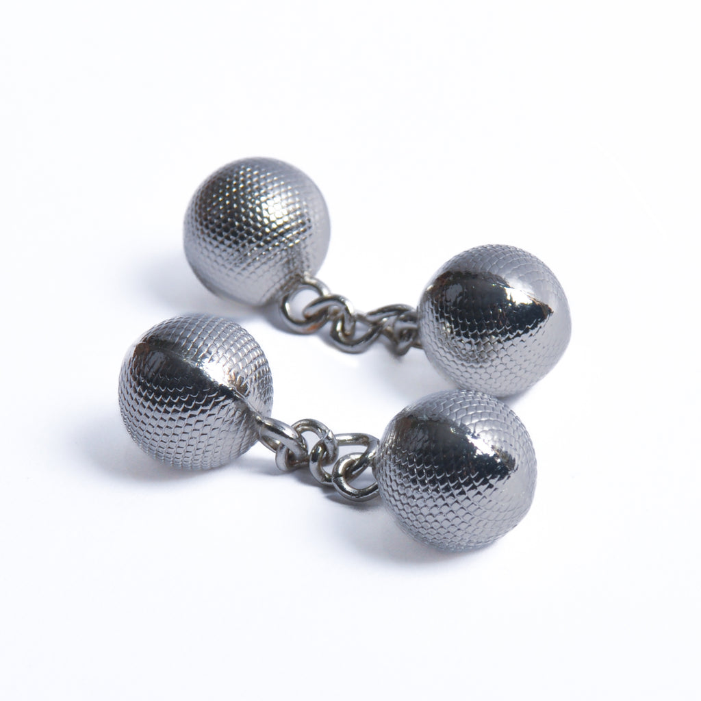Ted Baker Silver Tone Ball and Chain Cufflinks